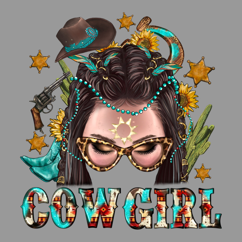 Western Cowgirl Braid Hair Vintage Hoodie by BundleAndBundleShop | Teevron