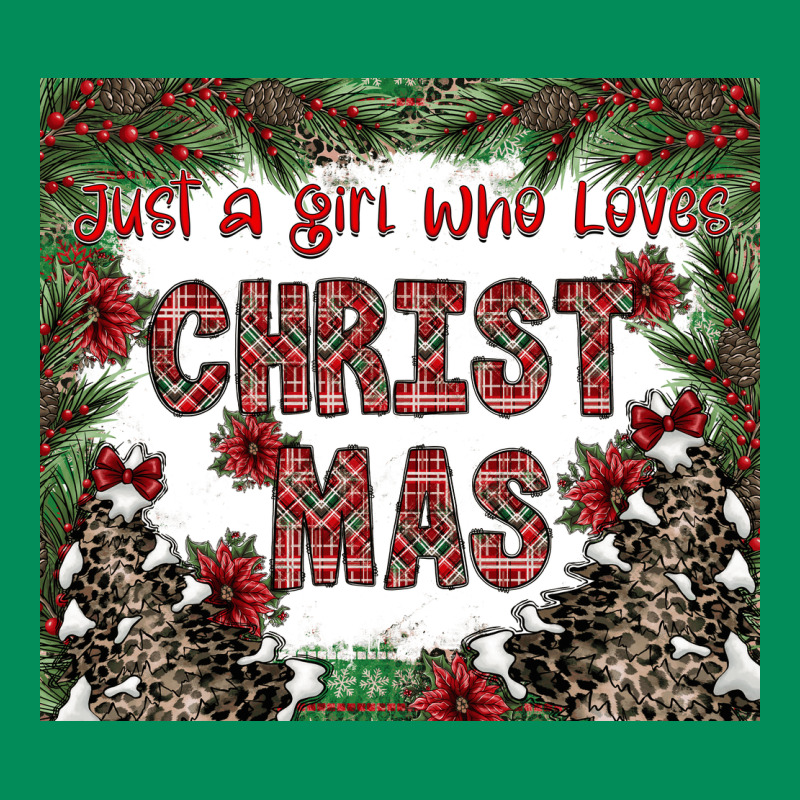 Just A Girl Who Loves Christmas Urban Hoodie by CowhideDigitalArt | Teevron