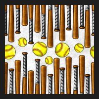 Softball Bat Seamless Pattern Classic Tee | Teevron