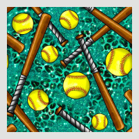 Softball Bat With Leopard And Glitter Seamless Pattern Classic Tee | Teevron