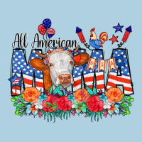 All American Mama Cow Flowers Premium Hoodie | Teevron