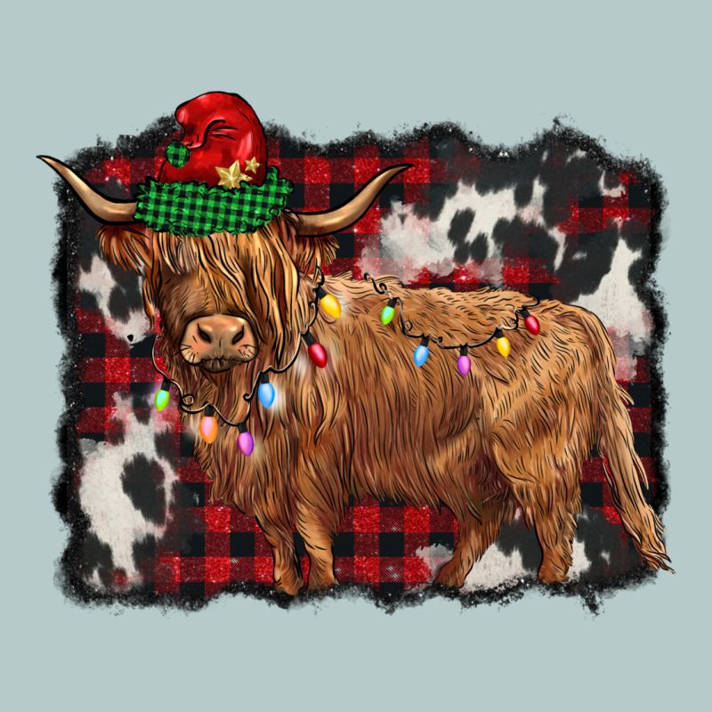 Christmas Highland Cow Heavy Core Tee by BarkalooDesign | Teevron
