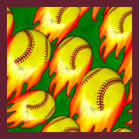 Softball Fire Ball Seamless Pattern Classic Tee | Teevron