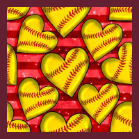 Softball Hearts Seamless Pattern Classic Tee | Teevron