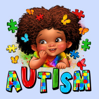 Autism Afro Girl Urban Heavy Tee | Teevron