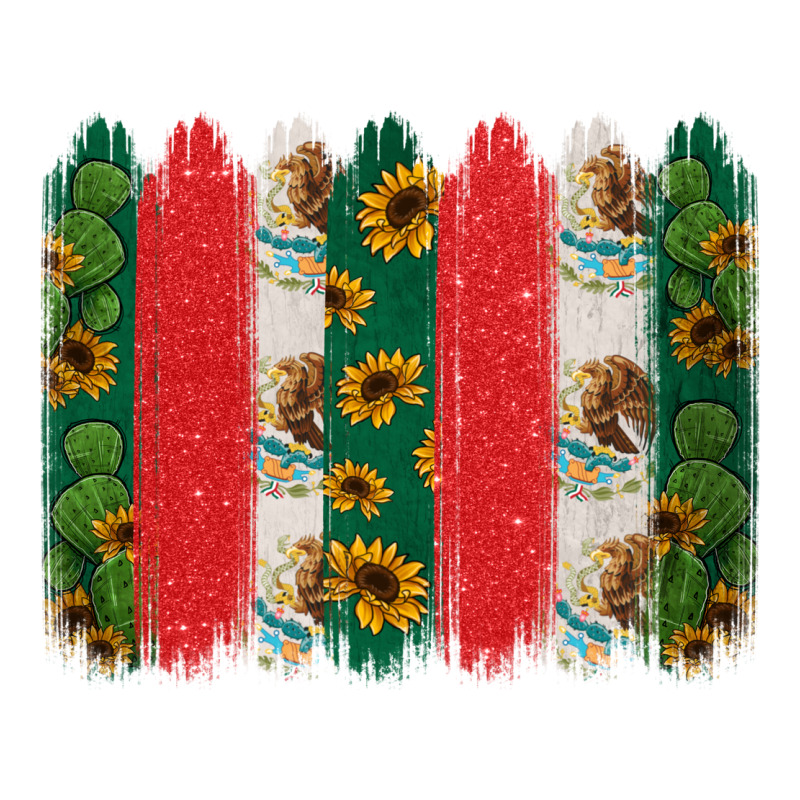 Mexican Flag Brushstroke Ladies Tee by Jasminsmagicworld | Teevron