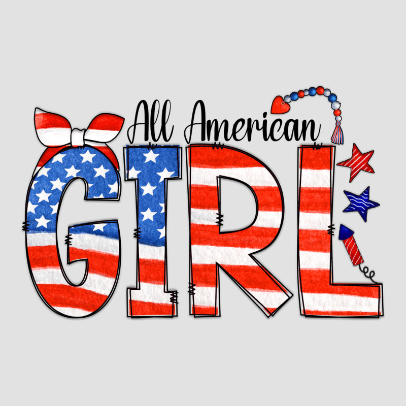 All American Girl Bandana Premium Hoodie by CowCowDesign | Teevron