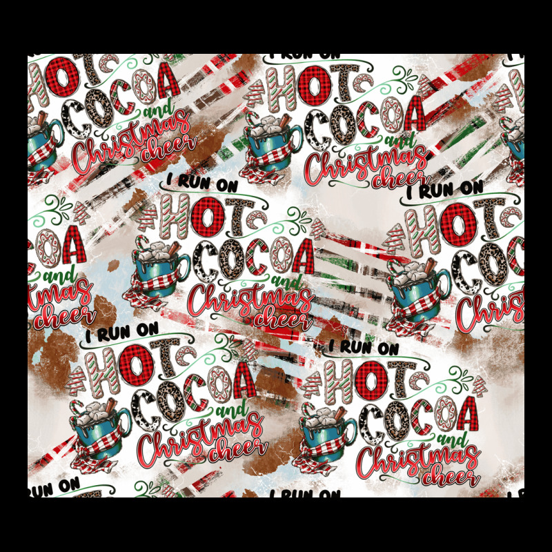 Hot Cocoa Christmas Cheer Pattern Urban Hoodie by CowhideDigitalArt | Teevron