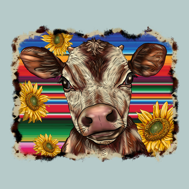 Western Background Baby Calf Heavy Core Tee by BarkalooDesign | Teevron