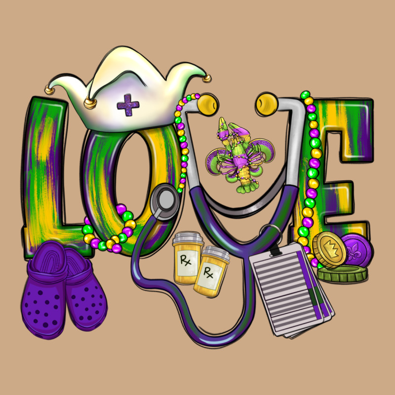 Mardi Gras Love Nurse Vintage Hoodie by BundleAndBundleShop | Teevron