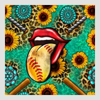 Softball Lips Sunflowers And Gemstones Seamless Pattern Classic Tee | Teevron