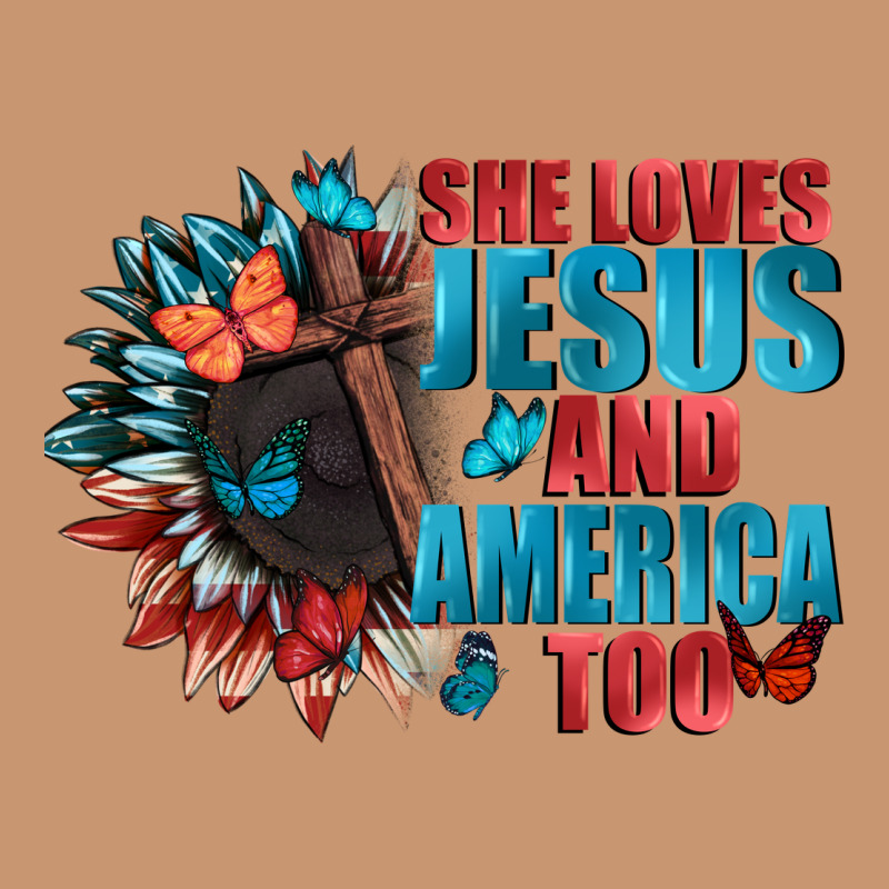 She Love Jesus And America Too Heavyweight Hoodie by FaDigitalArtStudio | Teevron