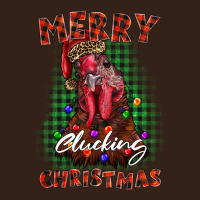 Merry Clucking Christmas Rooster Heavy Core Tee | Teevron