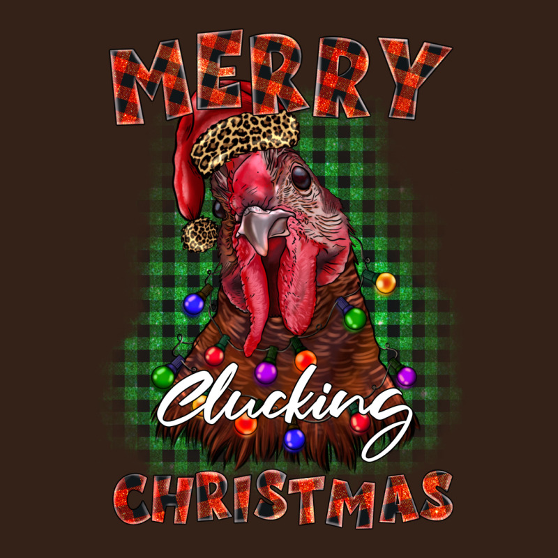 Merry Clucking Christmas Rooster Heavy Core Tee by BarkalooDesign | Teevron