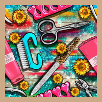 Nail Art Tools And Hand Cream With Serape And Turquoise Glitter Seamle Vintage Hoodie | Teevron