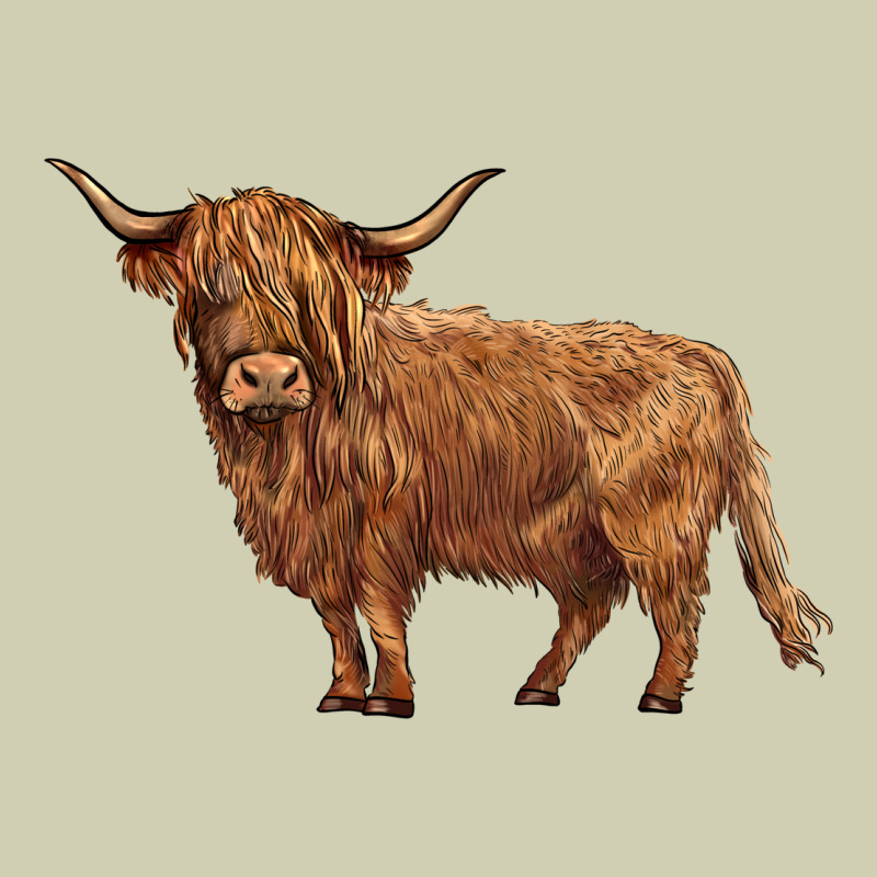 Highland Cow Heavy Core Tee by BarkalooDesign | Teevron