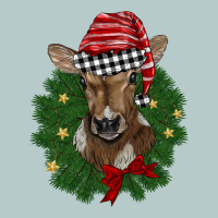 Christmas Wreath Baby Calf Heavy Core Tee | Teevron