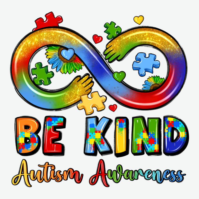 Be Kind Autism Awareness Infinity Symbol Urban Heavy Tee by LillyAllenDesigns | Teevron