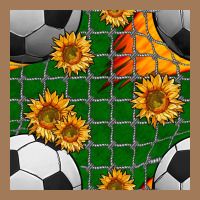 Soccer Balls And Sunflowers With Goal Nets Seamless Pattern Classic Tee | Teevron