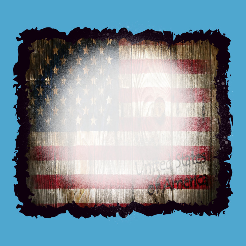 America Wood Flag With Bbeach Effect Premium Hoodie by CowCowDesign | Teevron