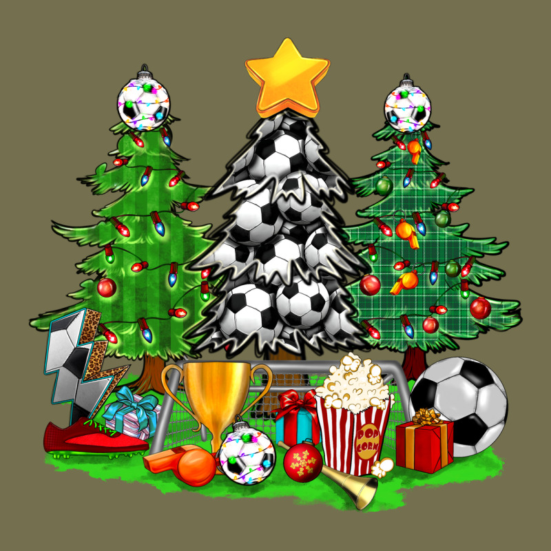 Christmas With Soccer Trees Vintage Hoodie by BundleAndBundleShop | Teevron