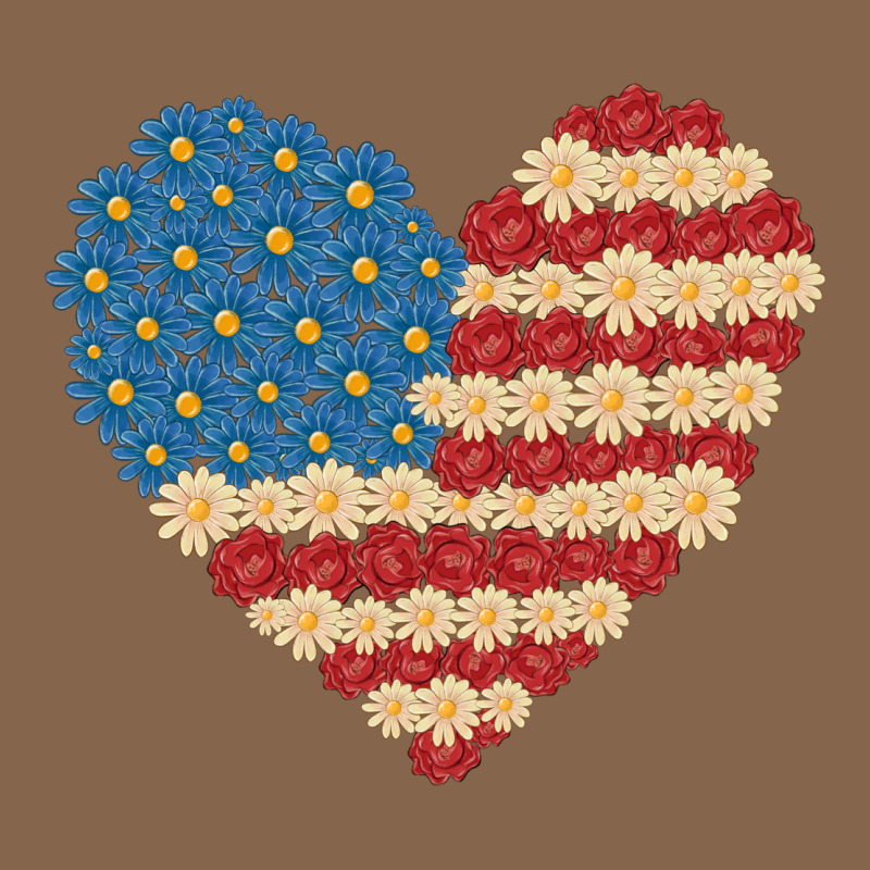 American Heart Flag Premium Tee by MaliasSmallBusiness | Teevron