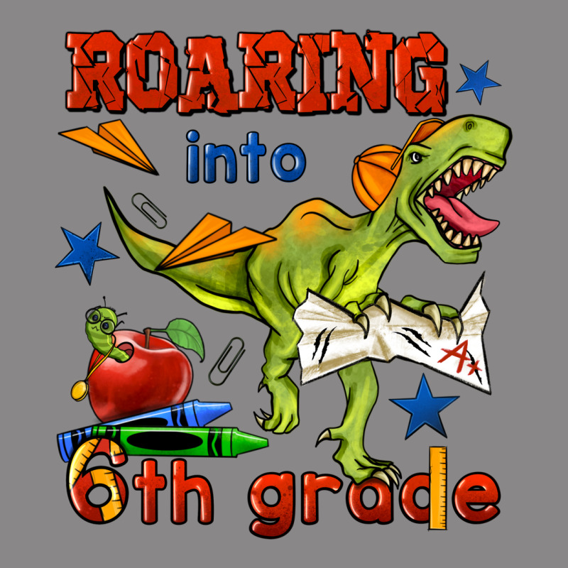 Roaring Into 6th Grade Vintage Tee by BundleAndBundleShop | Teevron