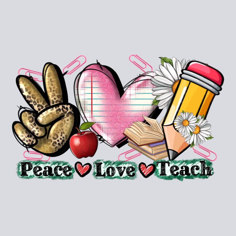 Peace Love Teach Zipper Hoodie by CowGirlArtShop | Teevron