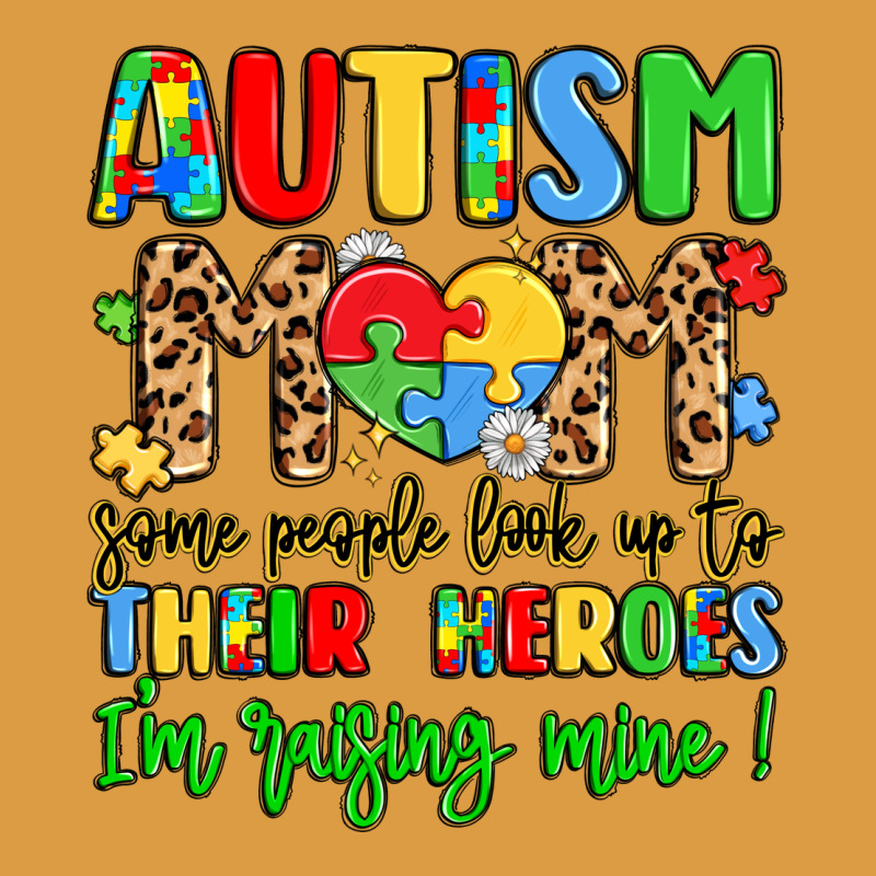 Autism Mom Some People Look Up To Their Heroes Urban Heavy Tee by LillyAllenDesigns | Teevron