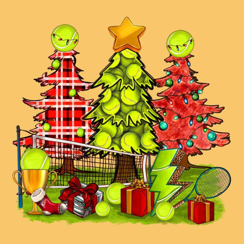 Christmas With Tennis Trees Vintage Hoodie by BundleAndBundleShop | Teevron