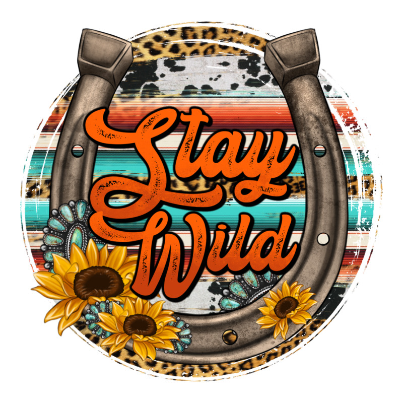 Stay Wild Horseshoe Ladies Tee by Jasminsmagicworld | Teevron