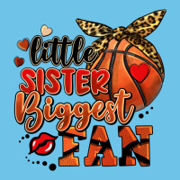 Little Sister Biggest Fan Basketball Premium Sweatshirt | Teevron