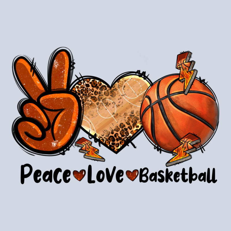Peace Love Basketball Premium Sweatshirt by FaDigitalArtStudio | Teevron