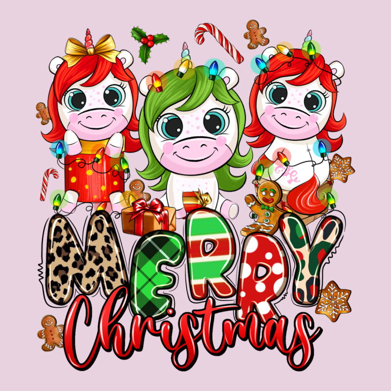 Merry Christmas Unicorns Ladies Tee by NancyCooperArtShop | Teevron