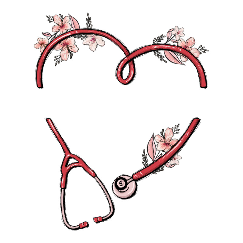 Custom Heart Stethoscope Premium Tee by MaliasSmallBusiness | Teevron
