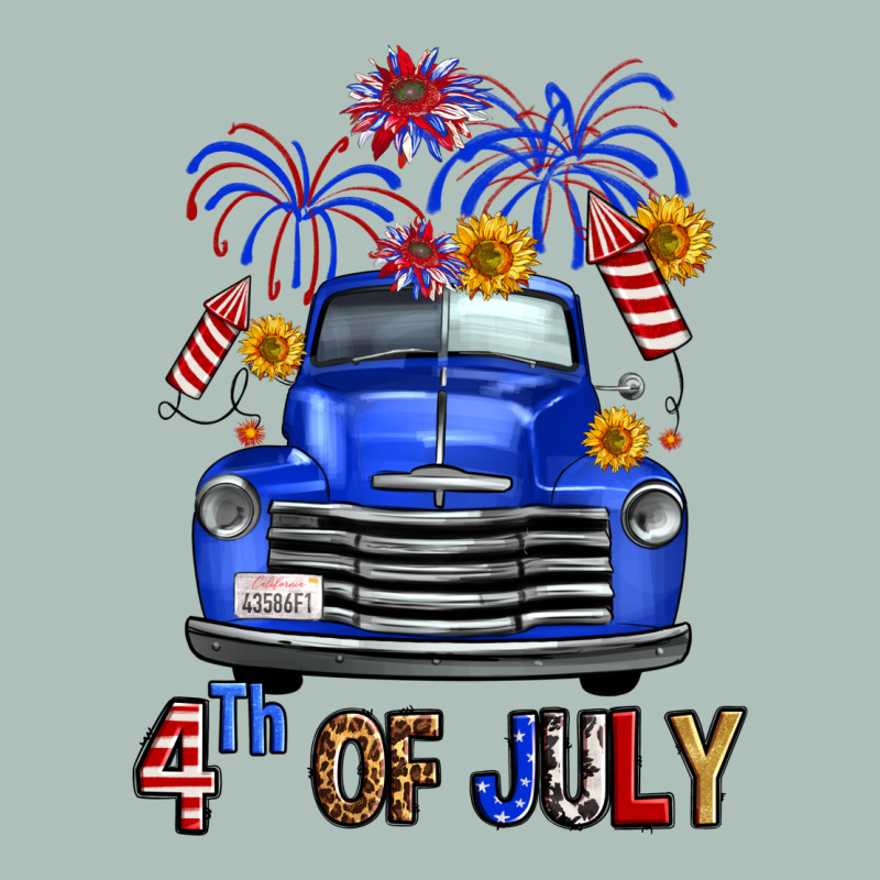 Western Fourth Of July Truck Heavyweight Hoodie by FaDigitalArtStudio | Teevron