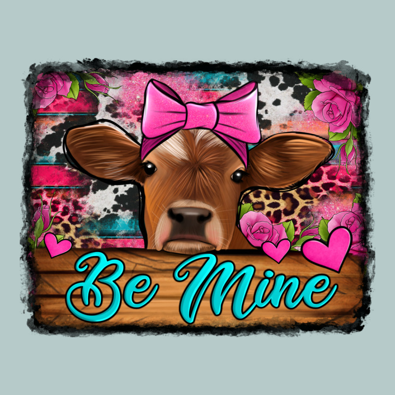 Be Mine Valentine's Day Cow Heavy Core Tee by Jasminsmagicworld | Teevron