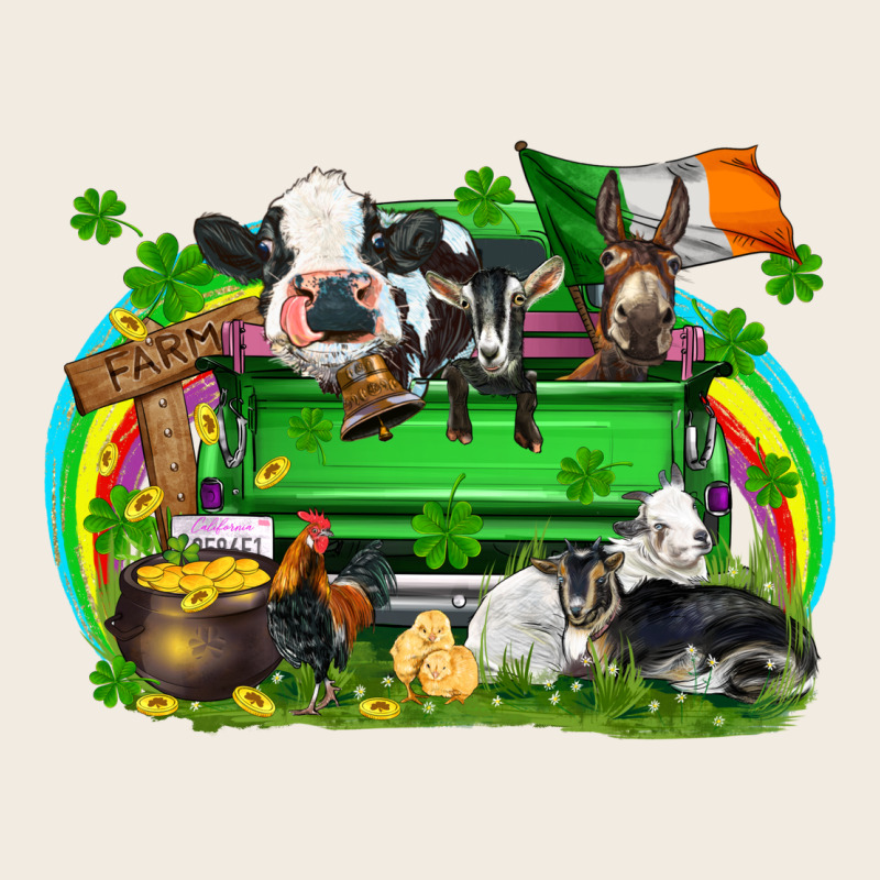 St. Patrick's Day Farm Animal Truck Premium Sweatshirt by FaDigitalArtStudio | Teevron