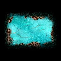 Gemstone Turquoise Leopard Background Premium Tee | Teevron