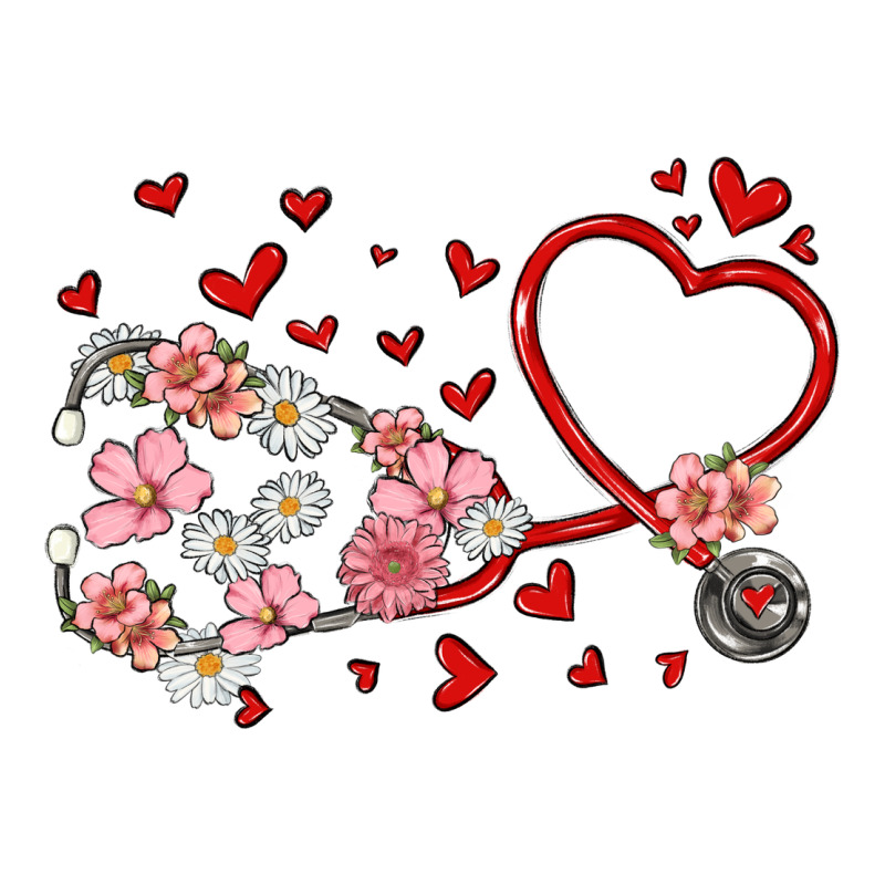 Valentine's Day Stethoscope Premium Tee by MaliasSmallBusiness | Teevron
