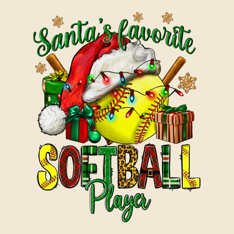 Santa's Favorite Softball Player Ladies Tee by NancyCooperArtShop | Teevron