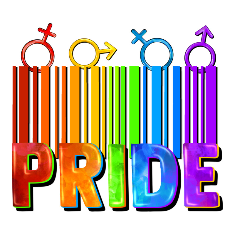 Pride Barcode Heavyweight Hoodie by FaDigitalArtStudio | Teevron