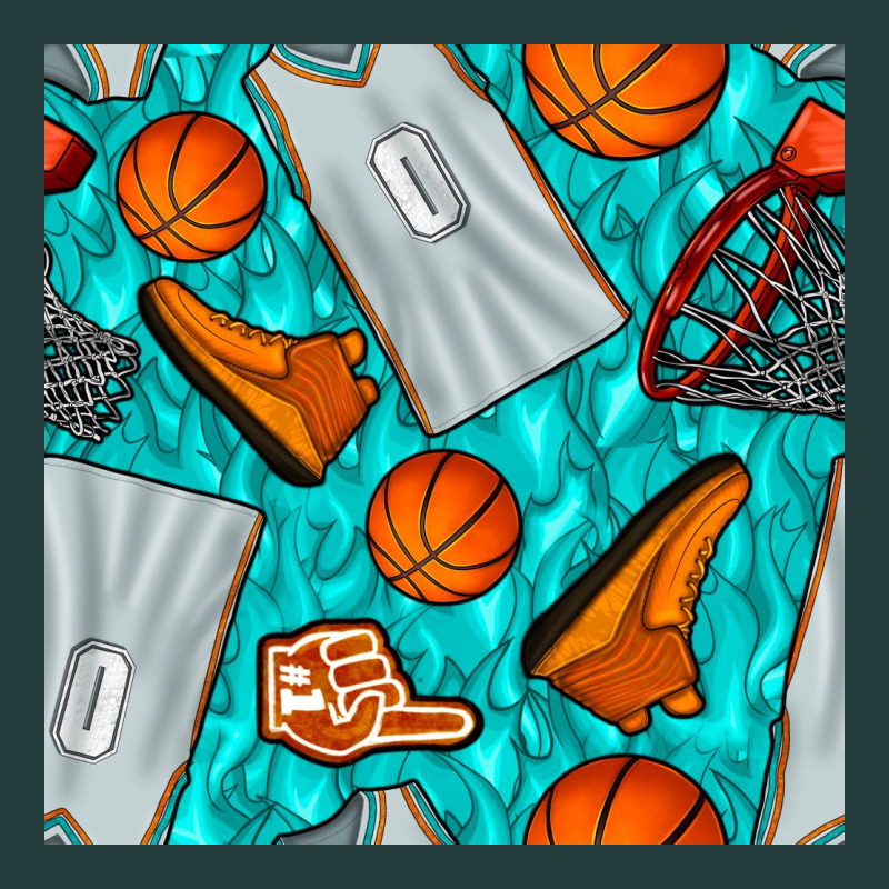 Basketball Uniform And Hoop Seamless Pattern Classic Tee by BundleAndBundleShop | Teevron
