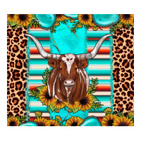 Texas Longhorn Sunflower Gemstone Premium Tee | Teevron