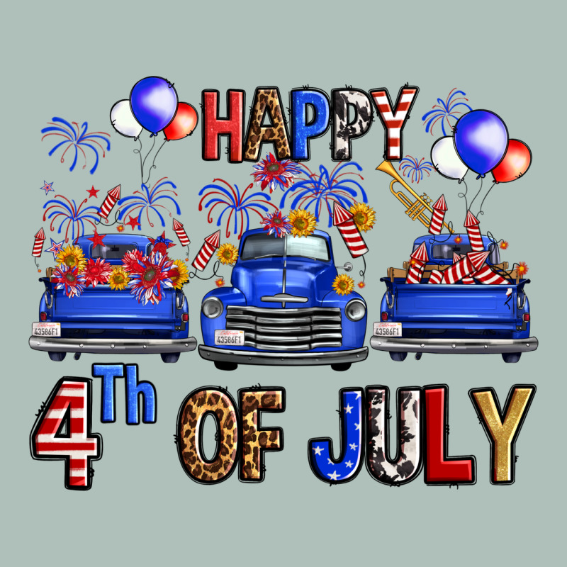 Western Truck Hello Fourth Of July America Heavyweight Hoodie by FaDigitalArtStudio | Teevron