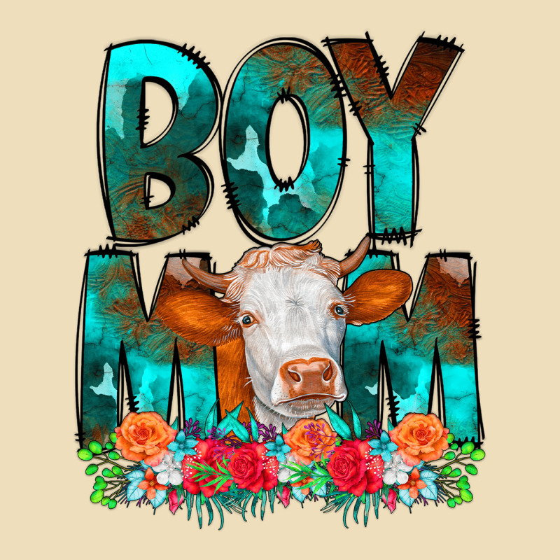 Boy Mom Flowers Cow Premium Hoodie by CowCowDesign | Teevron