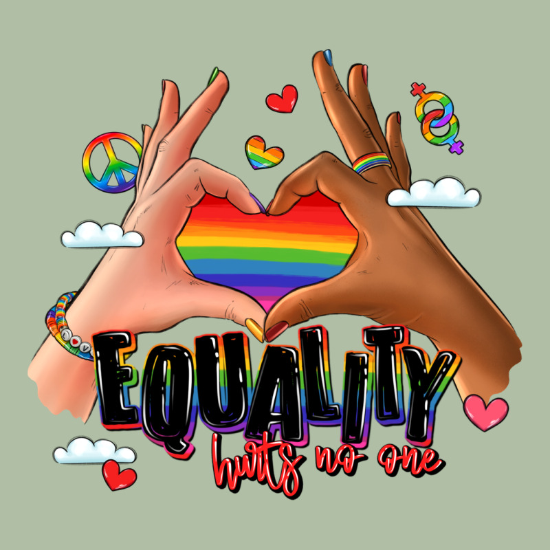 Equality Hurts No One Lgbtq Hands Urban Heavy Tee by LillyAllenDesigns | Teevron