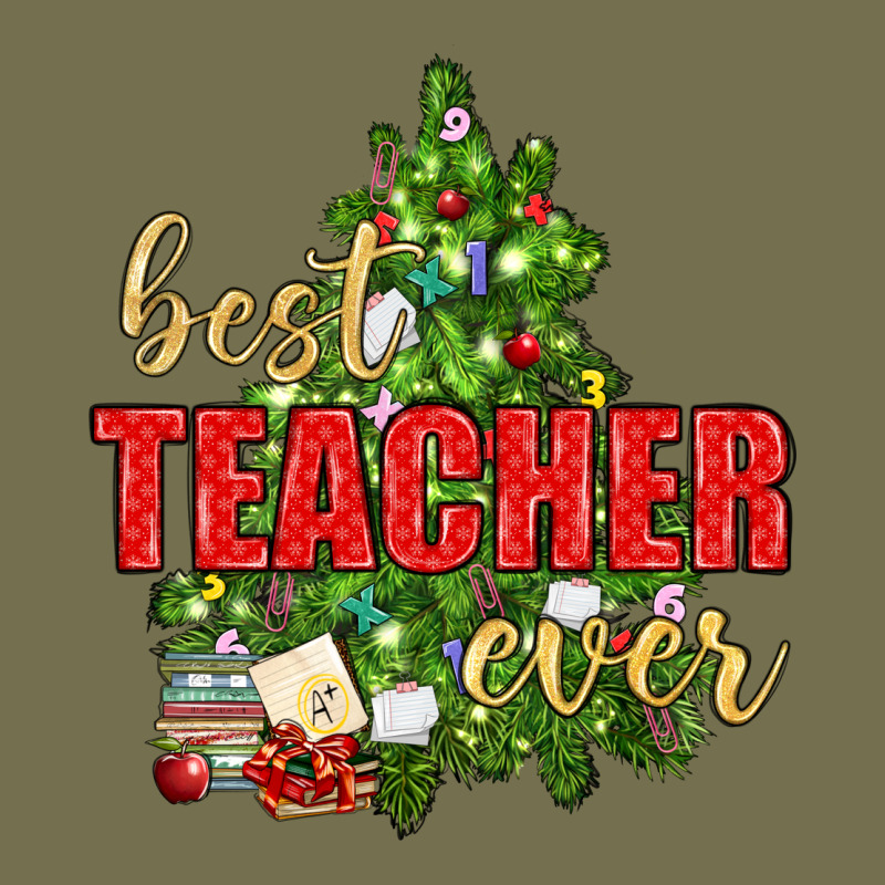 Best Teacher Ever With Christmas Tree Vintage Hoodie by BundleAndBundleShop | Teevron
