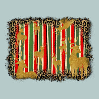 Christmas Reindeers Leopard Background Heavy Core Tee | Teevron