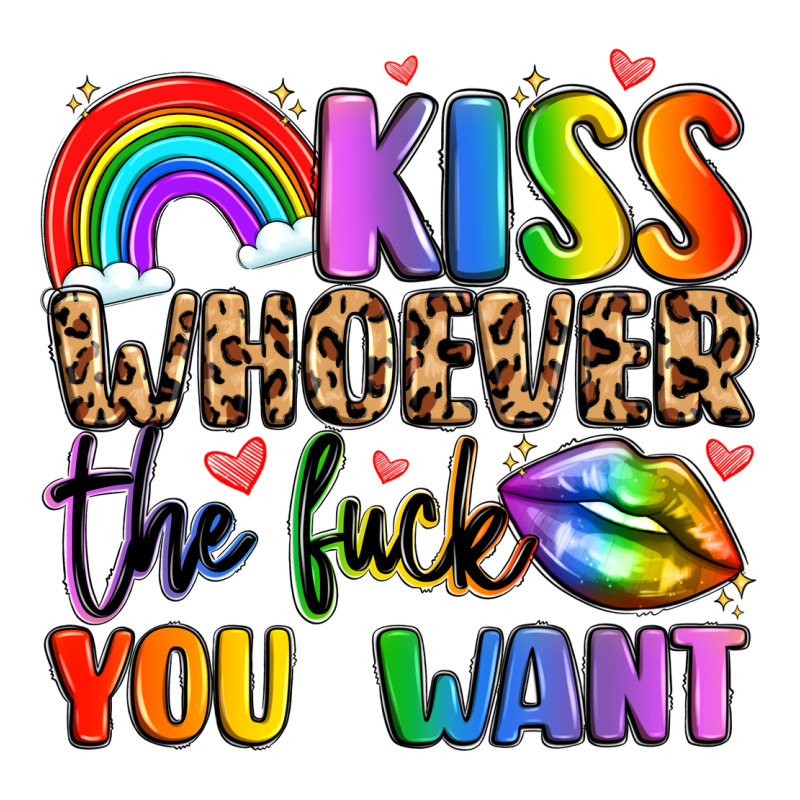 Kiss Whoever The Fuck You Want Urban Heavy Tee by LillyAllenDesigns | Teevron